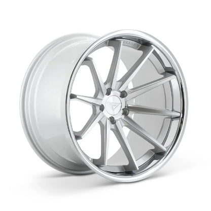 Ferrada FR4 Machine Silver / Chrome Lip wheel