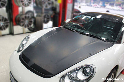 2005-2012 Porsche 987 Cayman/Boxster and 997 Carrera TA Style Hood - Carbonado