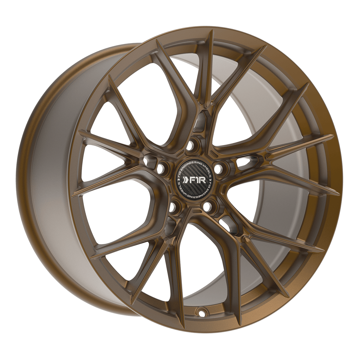 F1R FS1 Matte Bronze wheel angled view
