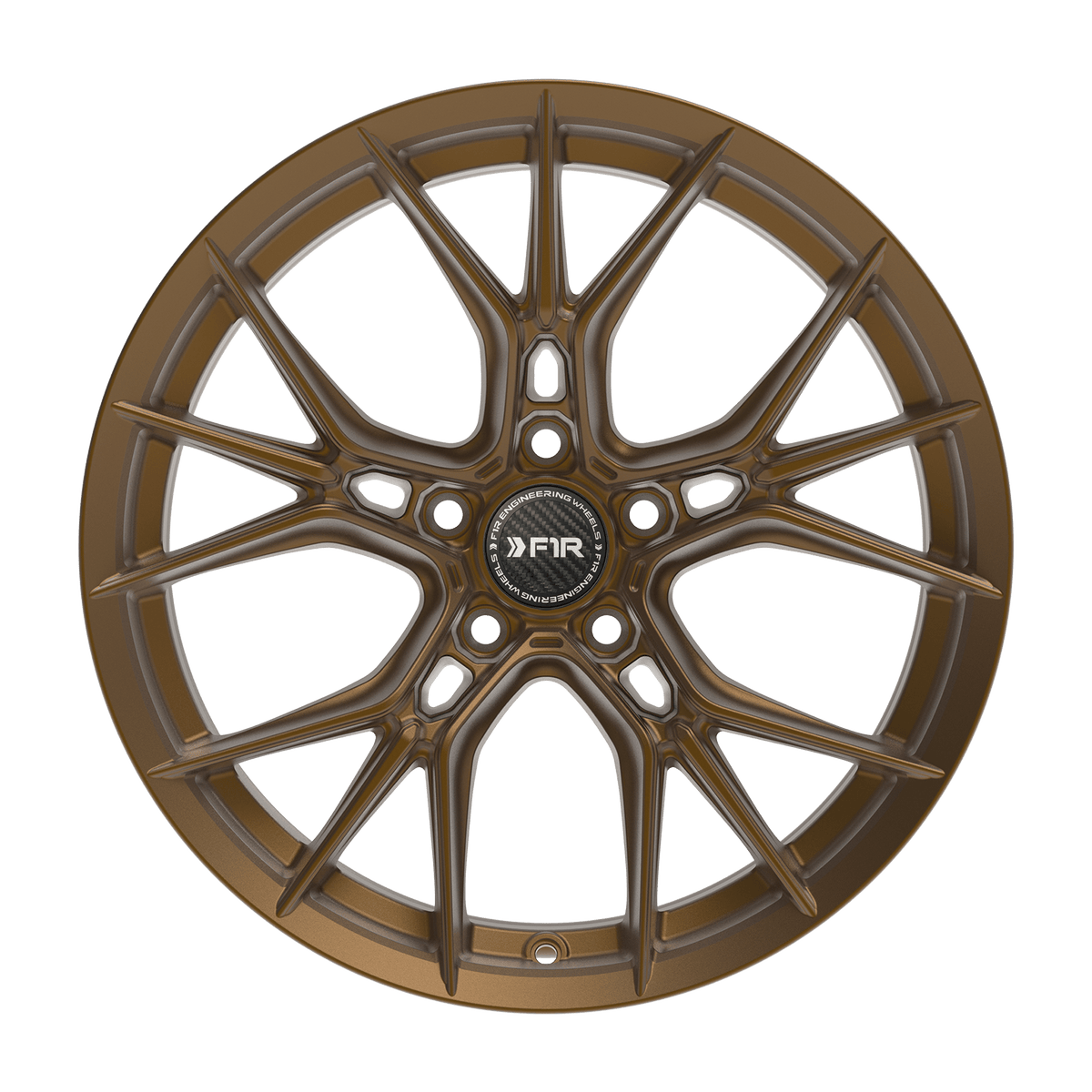 F1R FS1 Matte Bronze wheel front view