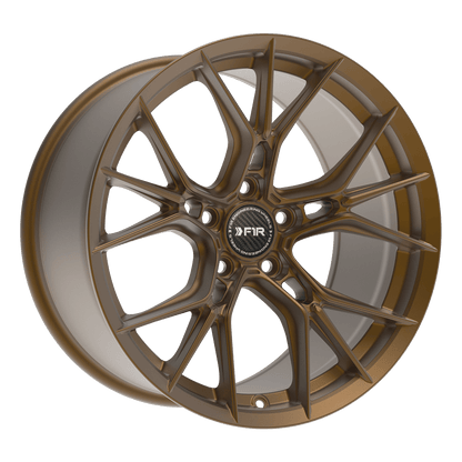 F1R FS1 Matte Bronze wheel angled view