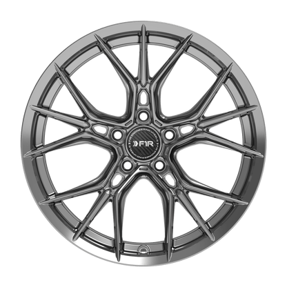 F1R FS1 Hyper Black wheel front view