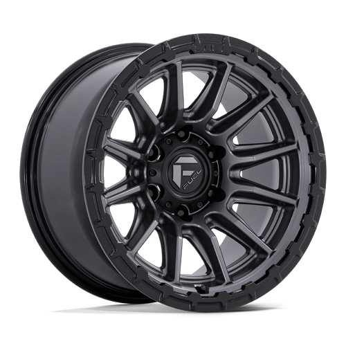 Fuel FC866 Piston – 17x8.5 ET+25 6x139.7 Matte Gunmetal W/ Gloss Black Lip (Set of 4)