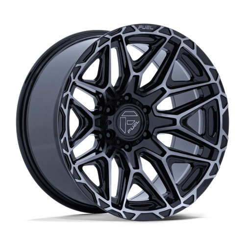Fuel FC885 Injector – 20x9 ET+1 8x165.1 Gloss Black W/ Machined Dark Tint Face (Set of 4)