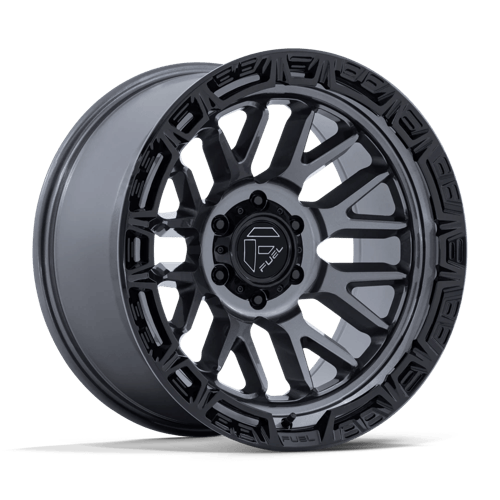 Fuel FC890 Rail – 20x10 ET-18 6x139.7 Gloss Gunmetal W/ Gloss Black Lip (Set of 4)