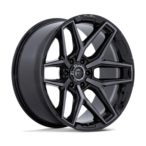Fuel Flux – 24x10 ET+0 6x139.7 Gloss Black Brushed Face W/ Gray Tint (Set of 4)