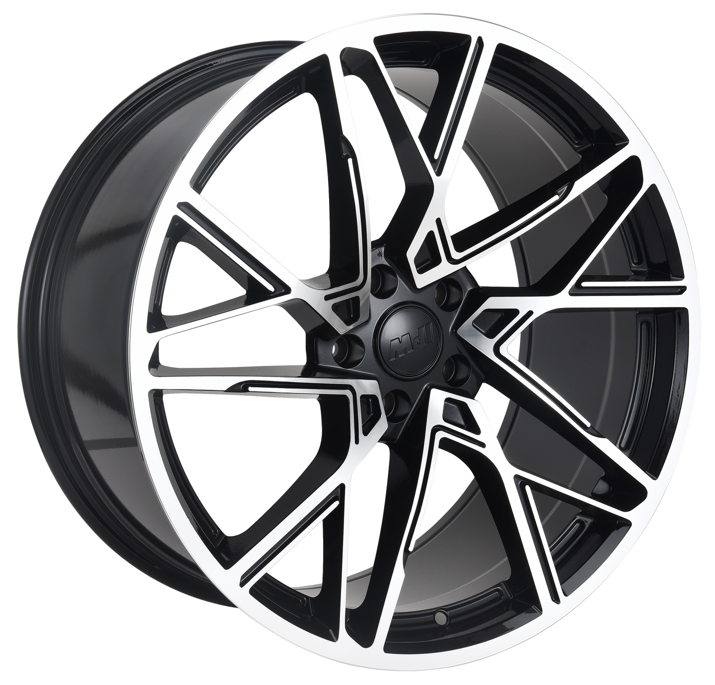 E1507 Black Machined Face 20x10 ET40 5.114 – (Square Set of 4)