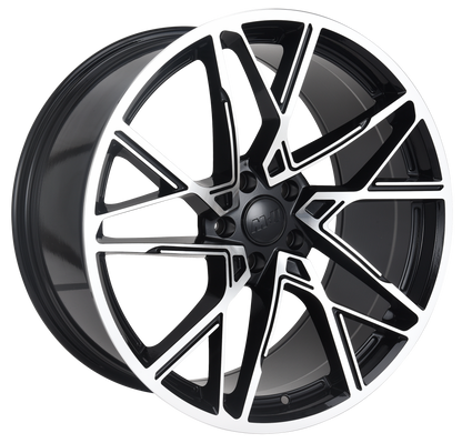 E1507 Black Machined Face 20x10 ET40 5.114 – (Square Set of 4)