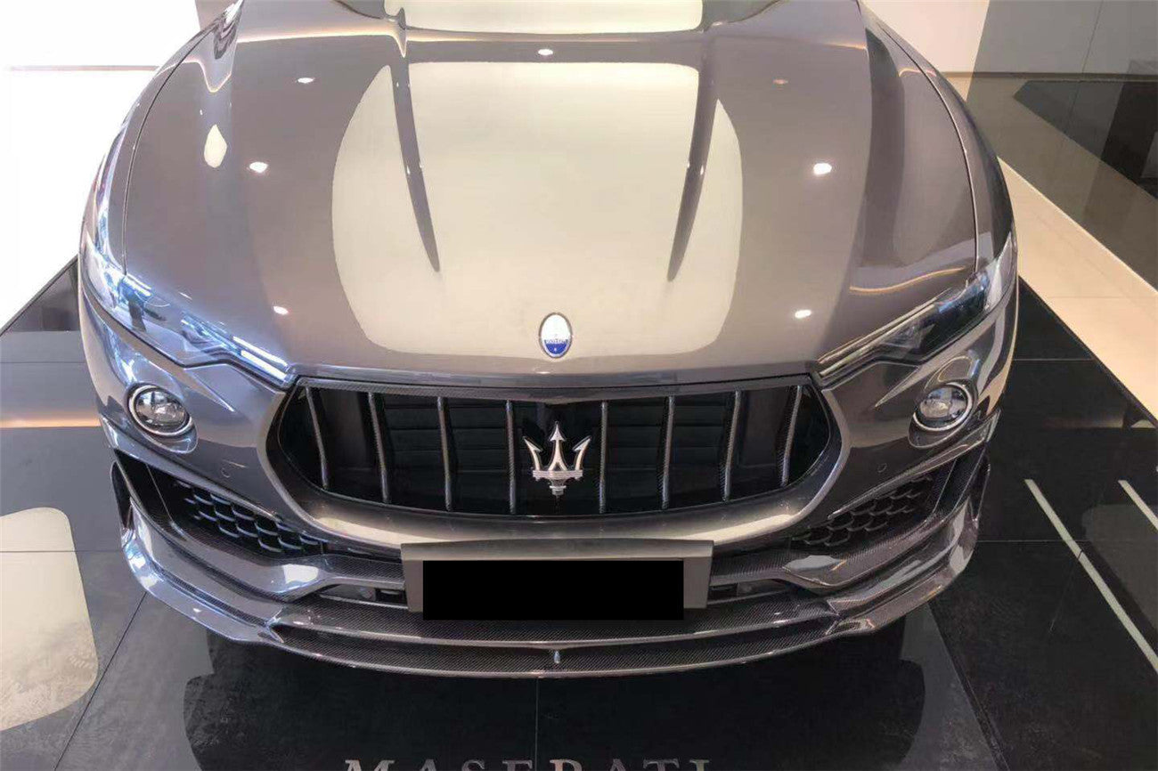 2017-2022 Maserati Levante Modena & GT OD Style Front Lip - Carbonado