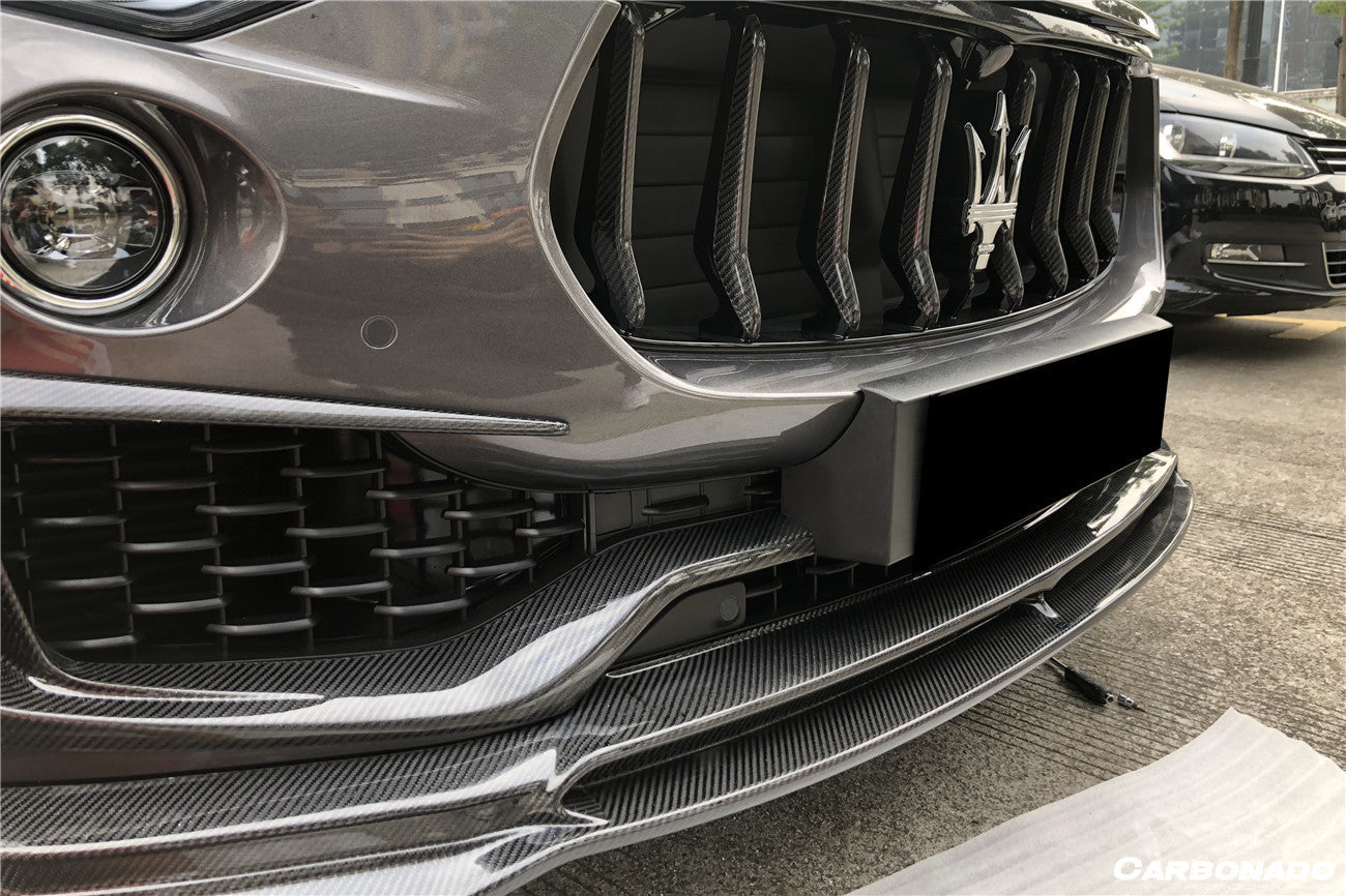 2017-2022 Maserati Levante Modena/GT OD Style Front Bumper Vents Trims - Carbonado