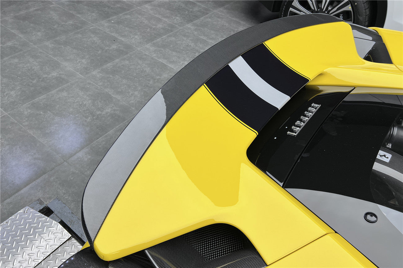 2018-2022 Ferrari 488 PISTA NV Style Carbon Fiber Trunk Spoiler Wing - Carbonado