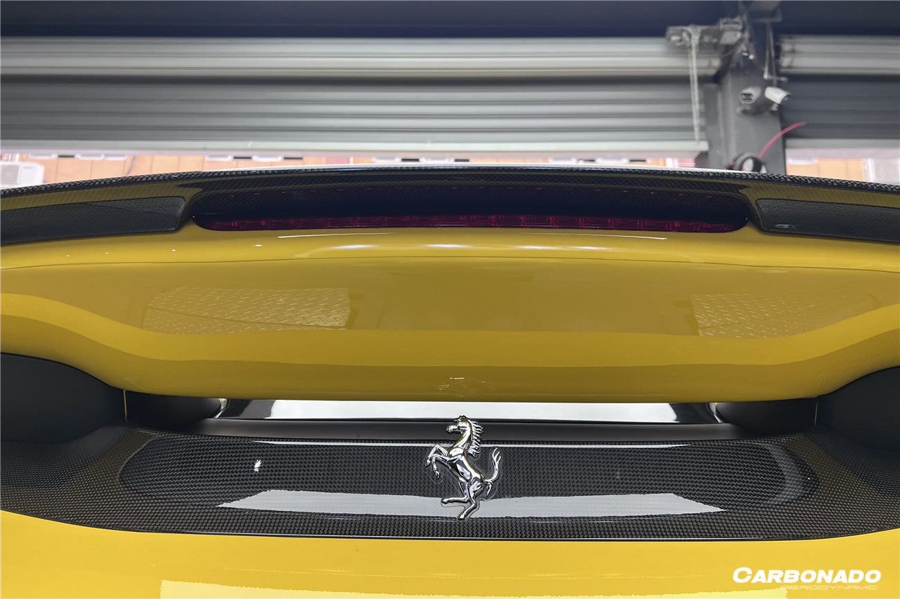 2018-2022 Ferrari 488 Pista NV Style Carbon Fiber Trunk Spoiler Wing - Carbonado