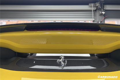 2018-2022 Ferrari 488 Pista NV Style Carbon Fiber Trunk Spoiler Wing - Carbonado