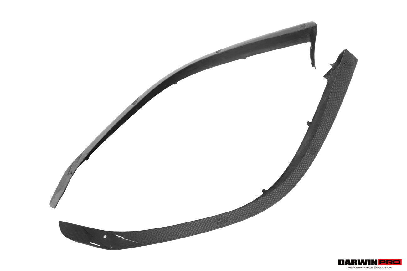 DarwinPRO 2022-2025 Ferrari 296 GTB & GTS Type F171 OE Style Carbon Fiber Front Bumper Lip Splitter - DarwinPRO Aerodynamics