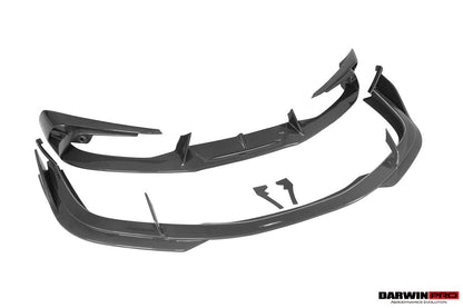 DarwinPRO 2022-2026 Ferrari 296 GTB & GTS Type F171 iMP Style Carbon Fiber Front Bumper Lip Splitter - DarwinPRO Aerodynamics
