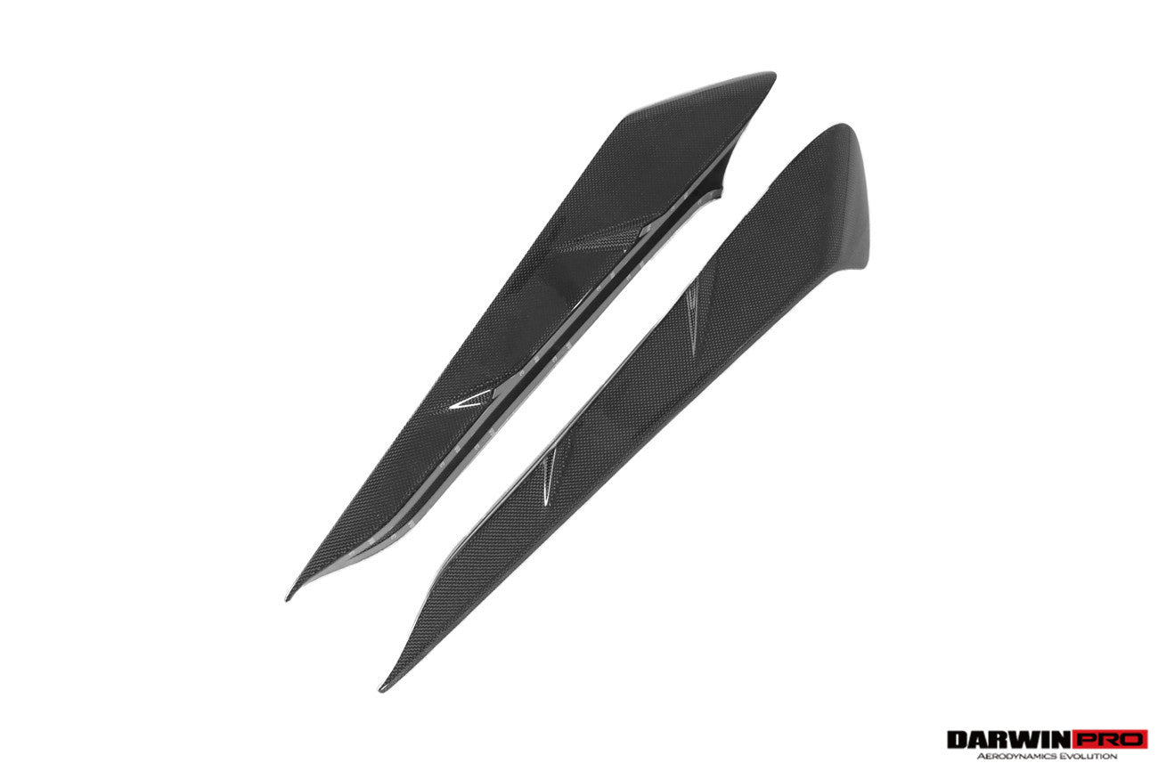 DarwinPRO 2022-2026 Ferrari 296 GTB & GTS Type F171 iMP Style Carbon Fiber Rear Bumper Trim - DarwinPRO Aerodynamics