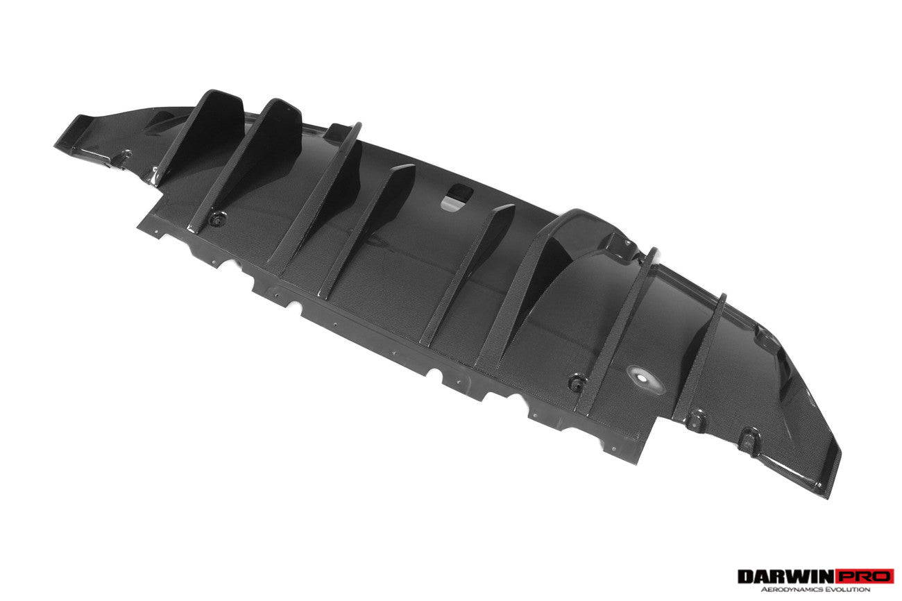 DarwinPRO 2022-2026 Ferrari 296 GTB & GTS Type F171 iMP Style Carbon Fiber Rear Diffuser With Undertray - DarwinPRO Aerodynamics