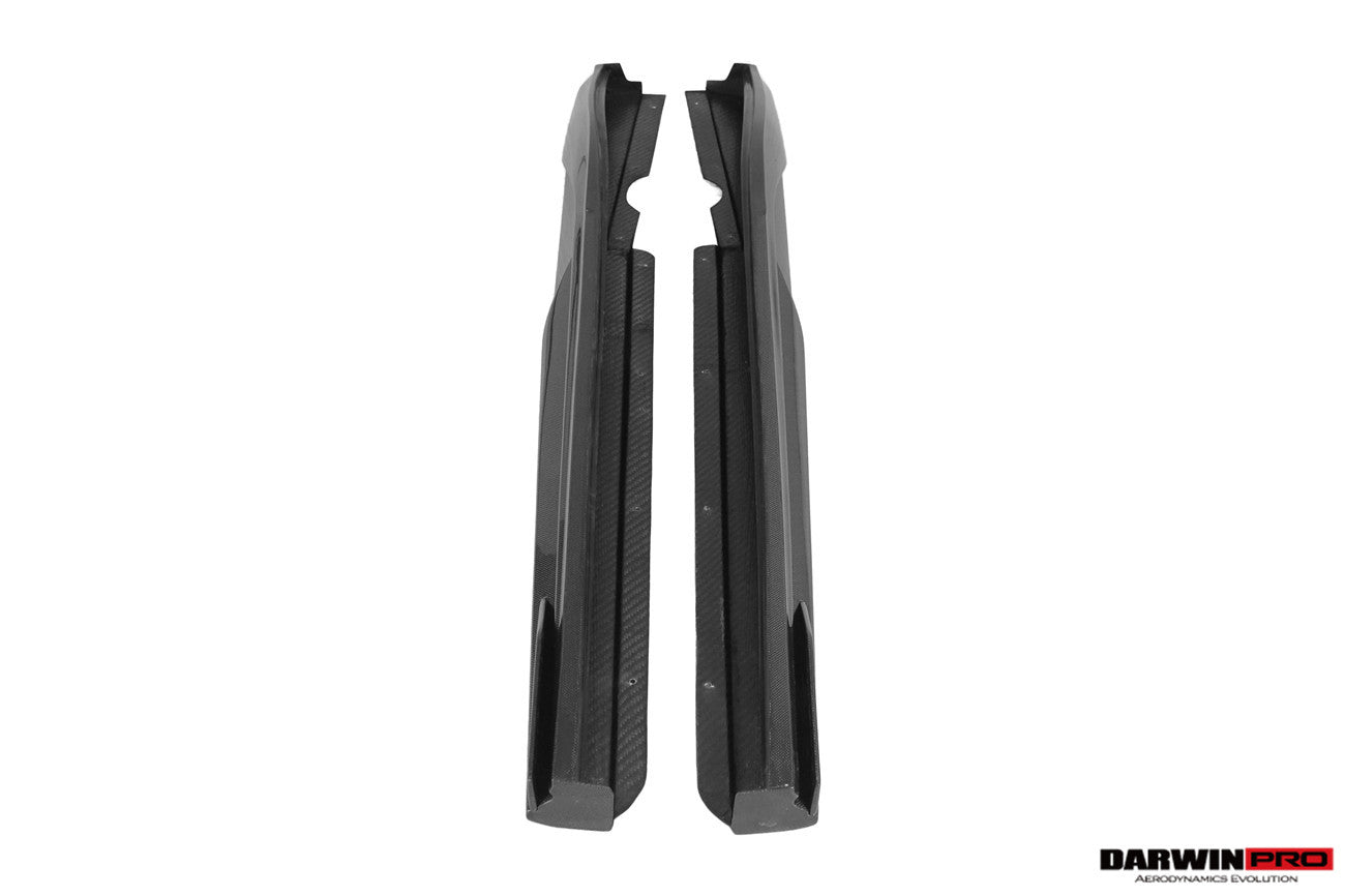 DarwinPRO 2022-2026 Ferrari 296 GTB & GTS Type F171 iMP Style Carbon Fiber Side Skirts - DarwinPRO Aerodynamics