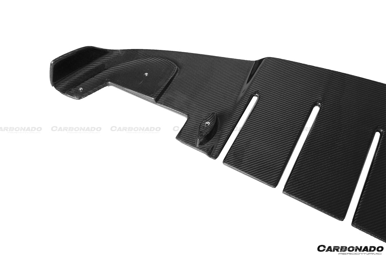 2010-2015 Ferrari 458 Coupe/Spyder AV Style Carbon Fiber Rear Diffuser - Carbonado