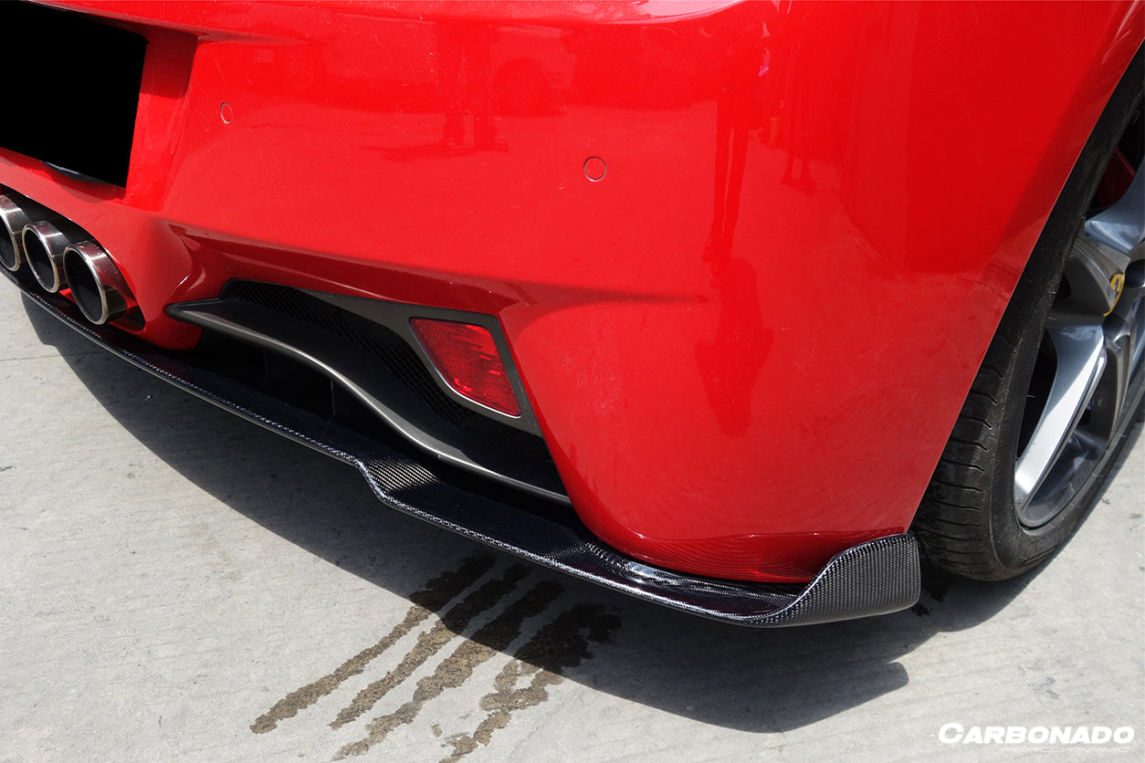 2010-2015 Ferrari 458 Coupe/Spyder AV Style Carbon Fiber Rear Diffuser - Carbonado