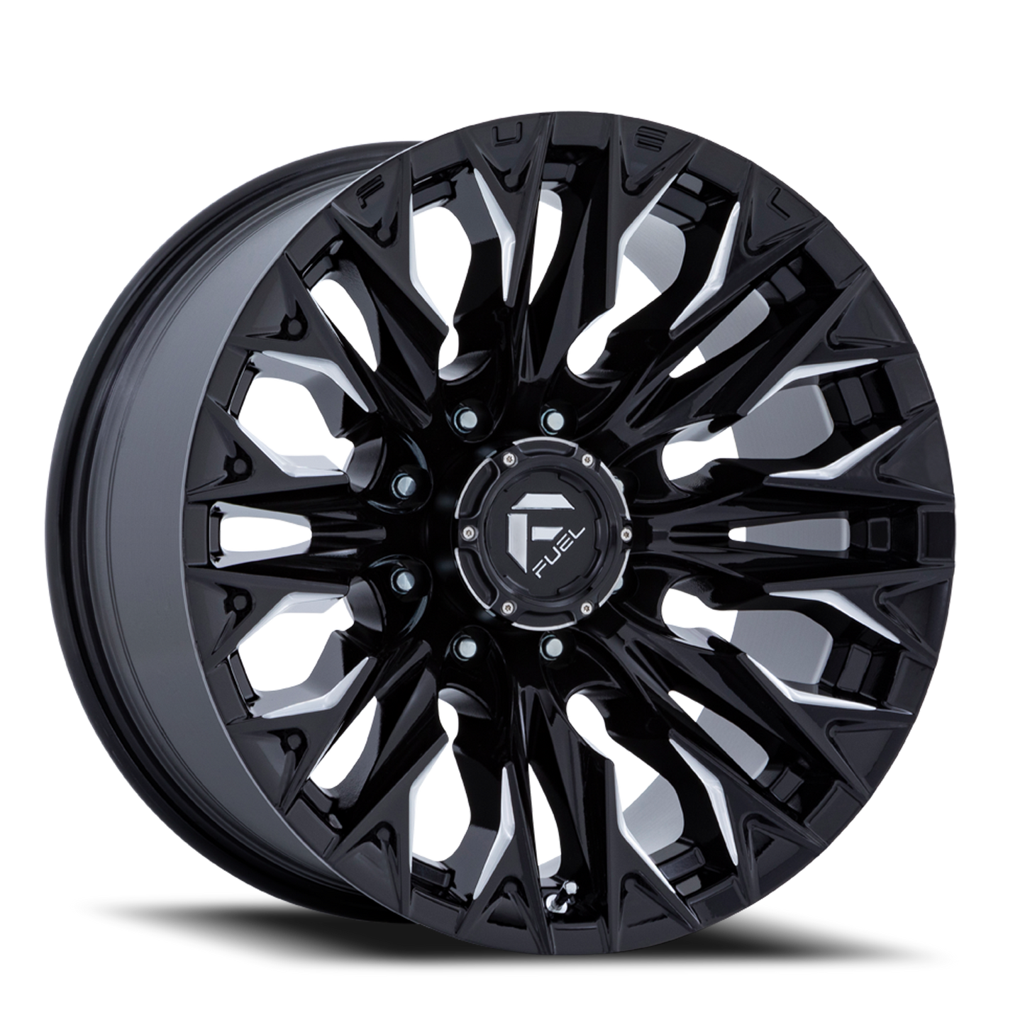 Fuel Off-Road Flame 8 D803 20x9 +20 8x170mm 125.1mm Gloss Black Milled