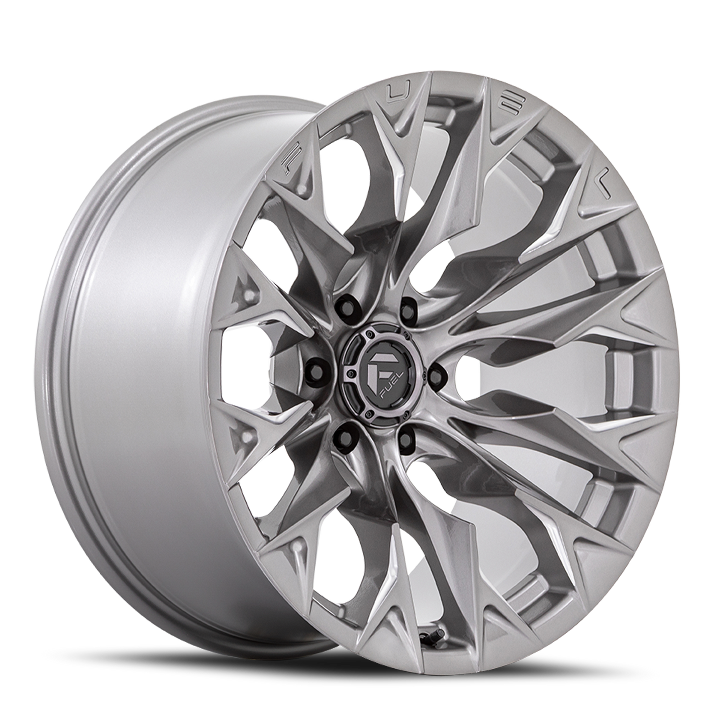 Fuel Off-Road Flame 6 D806 22x10 -18 6x139.7mm 106.1mm Platinum