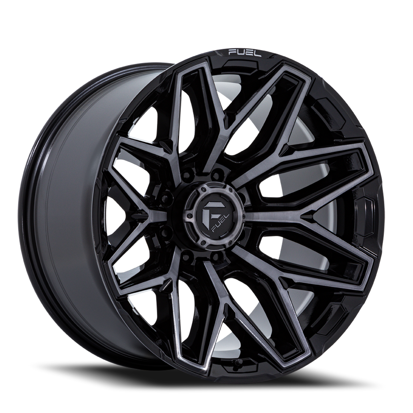 Fuel Off-Road Flux 8 FC854BT 22x12 -44 8x170mm 125.1mm Gloss Black Brushed Gray Tint
