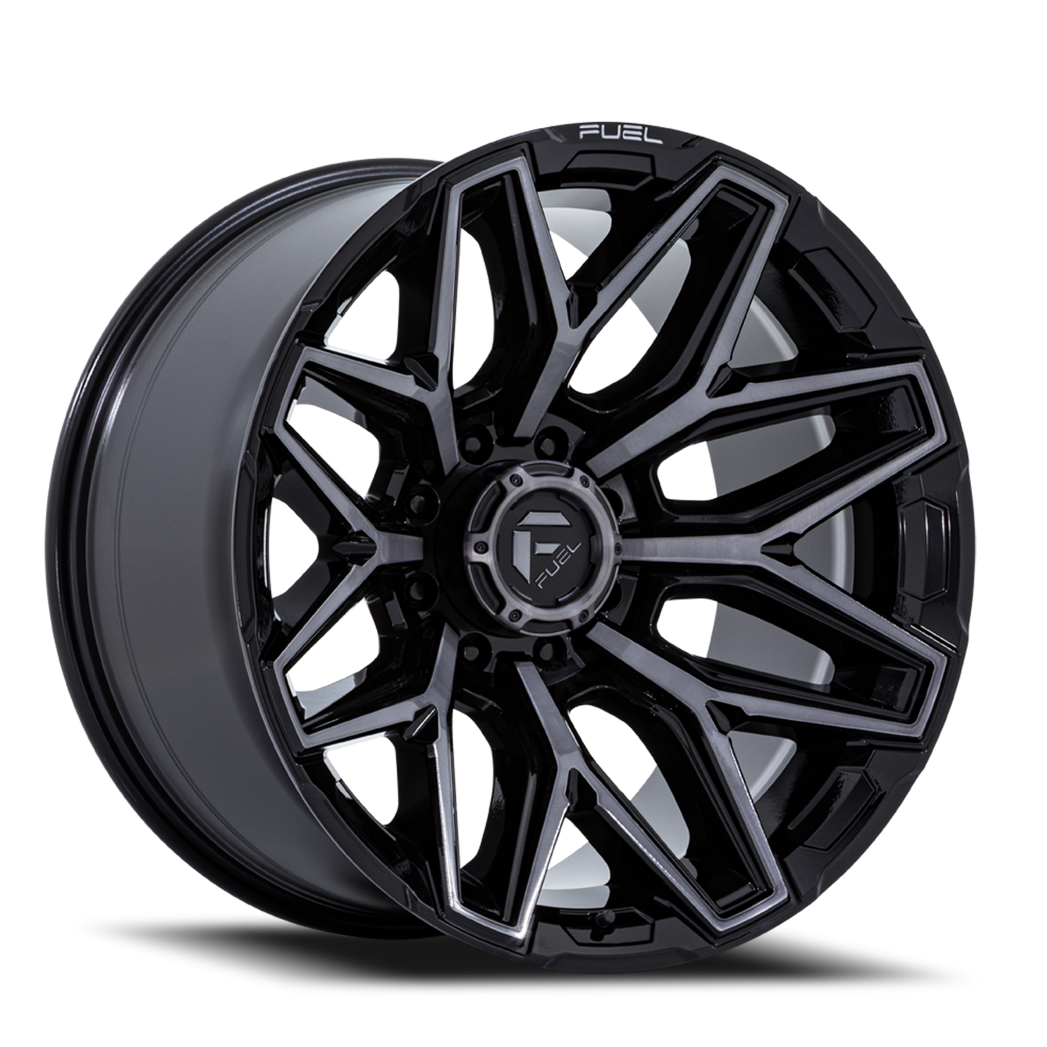 Fuel Off-Road Flux 8 FC854BT 22x12 -44 8x170mm 125.1mm Gloss Black Brushed Gray Tint