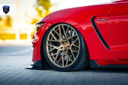 21" Rohana RFX10 Brushed Bronze 5x112 ( Staggered Setup ) ( Set of 4 )