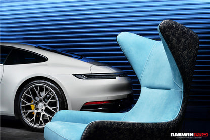 DARWINPRO CARBON FIBER LUNAR BLUE SUEDE LOUNGE CHAIR - DarwinPRO Aerodynamics