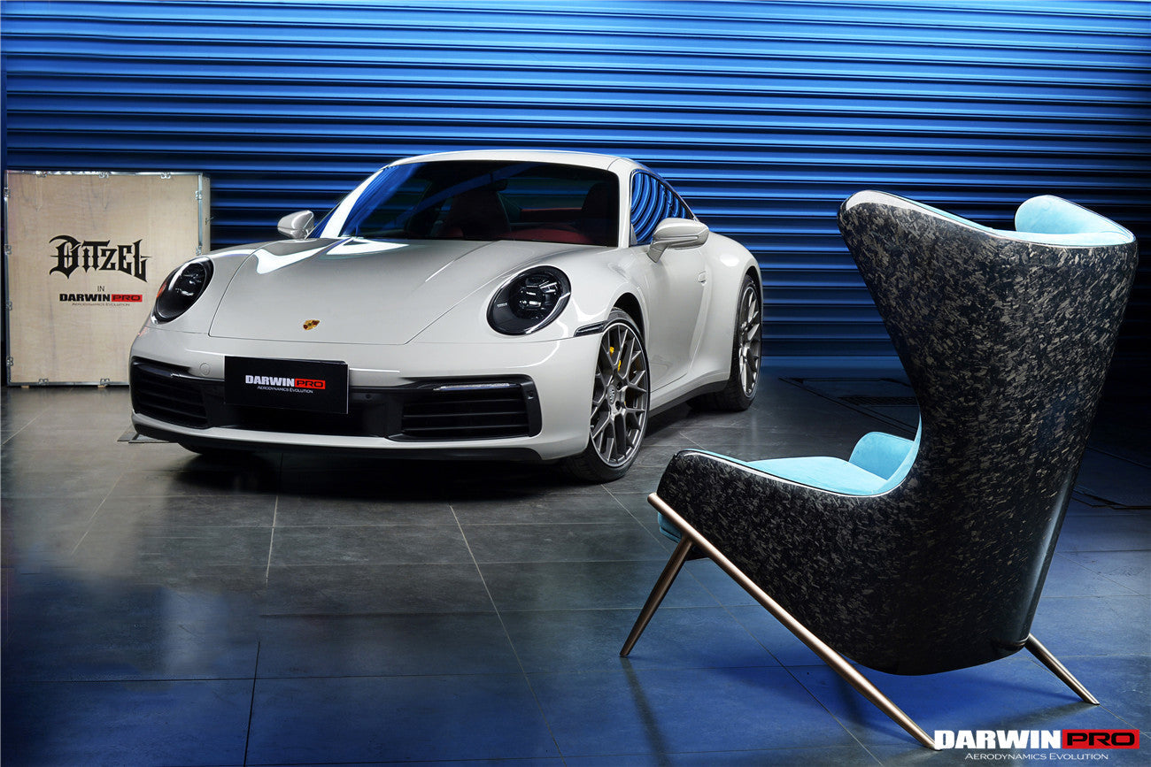 DARWINPRO CARBON FIBER LUNAR BLUE SUEDE LOUNGE CHAIR - DarwinPRO Aerodynamics