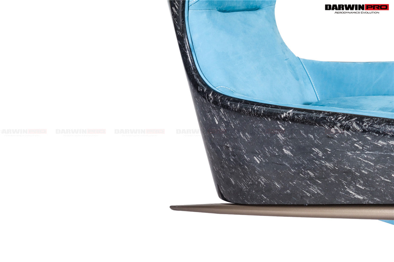 DARWINPRO CARBON FIBER LUNAR BLUE SUEDE LOUNGE CHAIR - DarwinPRO Aerodynamics