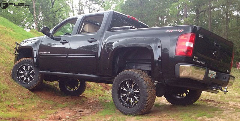 20" Fuel D513 throttle Matte Black Milled 6x135 ( Set of 4 )