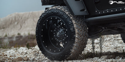 17" Fuel D517 Krank Matte Black Milled 5x114.3 ( Set of 4 )