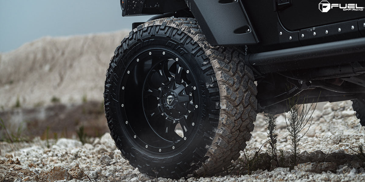 18" Fuel D517 Krank Matte Black Milled 5x114.3 ( Set of 4 )