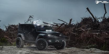 17" Fuel D517 Krank Matte Black Milled 5x114.3 ( Set of 4 )