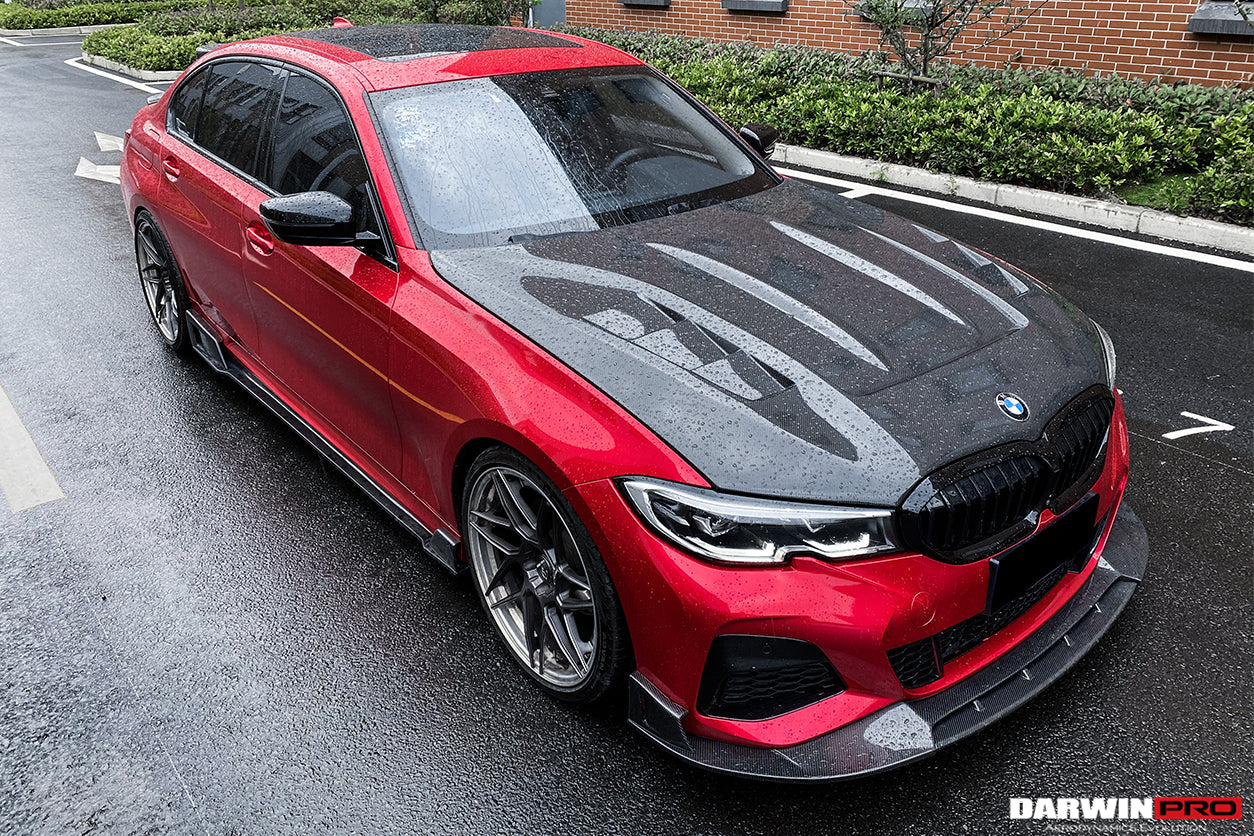 2019-2023 BMW 3 Series G20/G28 BKSS Style Carbon Fiber Front Lip - DarwinPRO Aerodynamics
