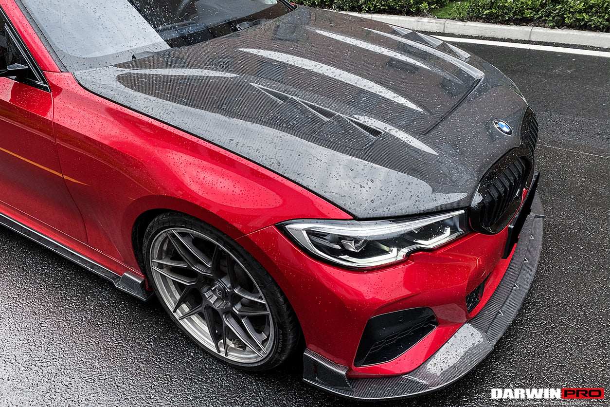 2019-2023 BMW 3 Series G20/G28 BKSS Style Carbon Fiber Front Lip - DarwinPRO Aerodynamics