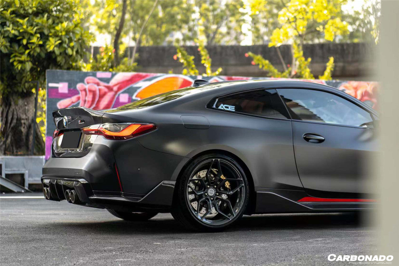 2021-UP BMW M4 G82 Coupe Only CS Style Dry Double Carbon Fiber Trunk - Carbonado