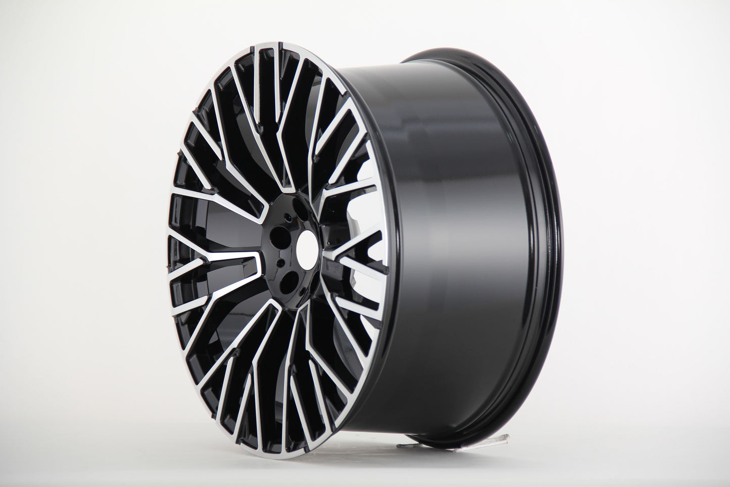 E721 Black Machined Face 22x9.5 ET37 5.120 - Square Set (4 Wheels)