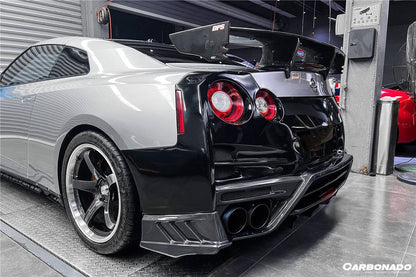 2008-2022 Nissan GTR R35 CBA/DBA/EBA TS Style Rear Bumper With Diffuser - Carbonado Aero