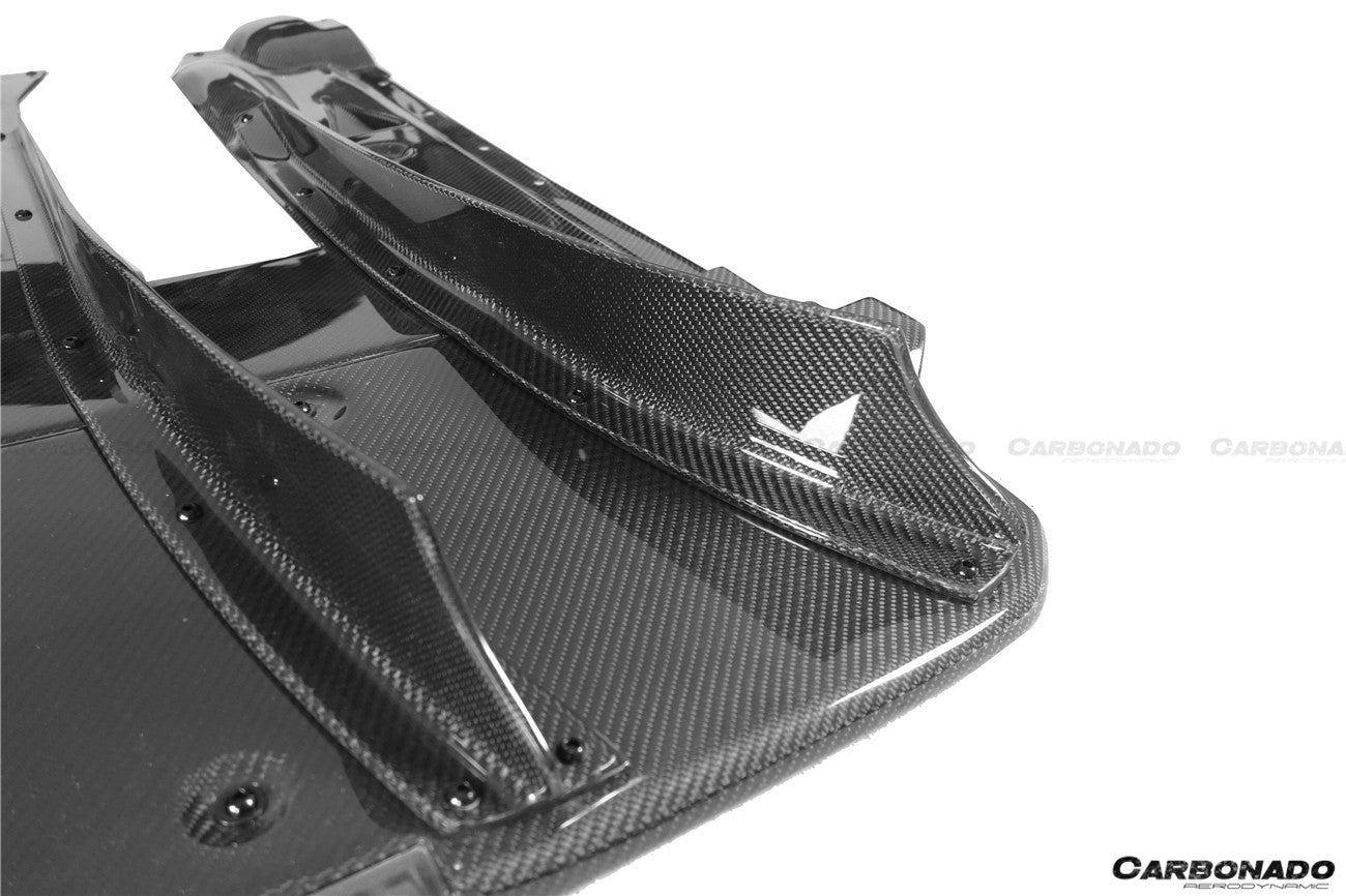 2008-2022 Nissan GTR R35 CBA/DBA/EBA TS Style Rear Bumper With Diffuser - Carbonado Aero