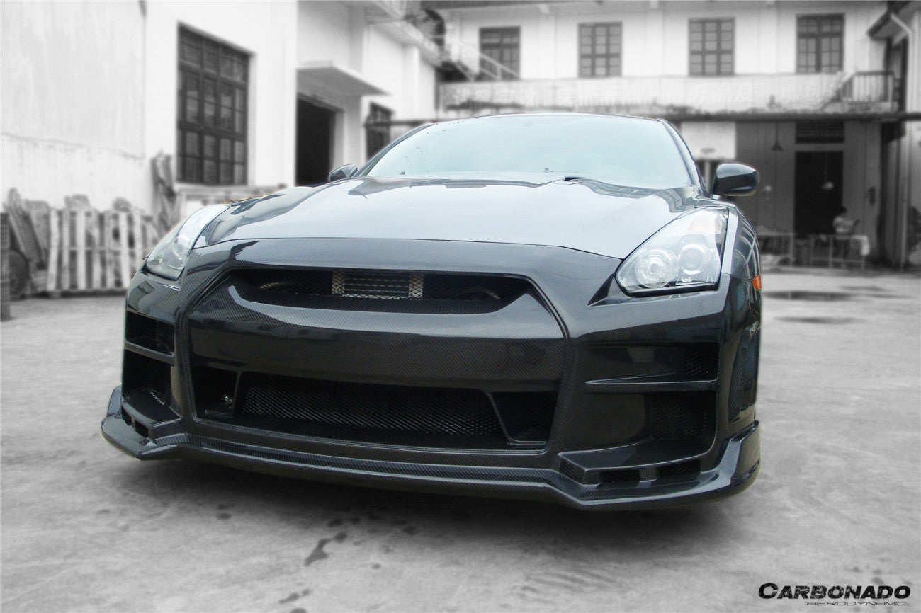 2008-2016 Nissan GTR R35 CBA/DBA BSE Style Front Bumper - Carbonado