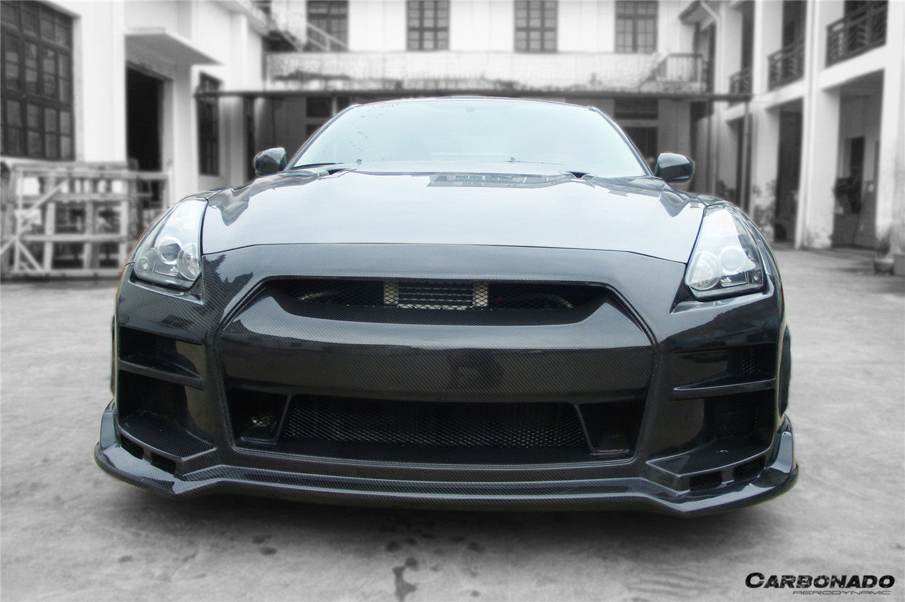 2008-2016 Nissan GTR R35 CBA/DBA BSE Style Front Bumper - Carbonado