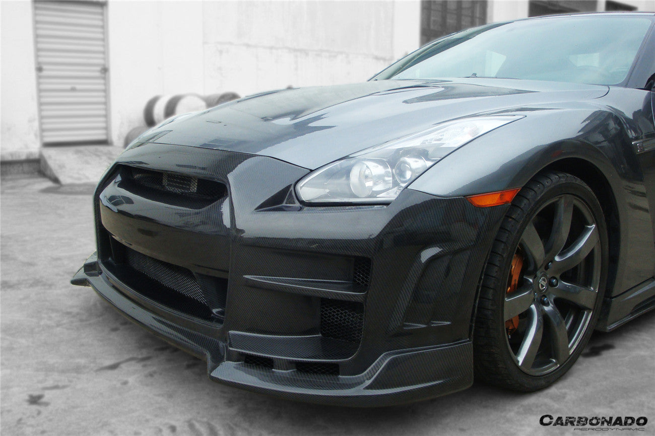 2008-2016 Nissan GTR R35 CBA/DBA BSE Style Front Bumper - Carbonado