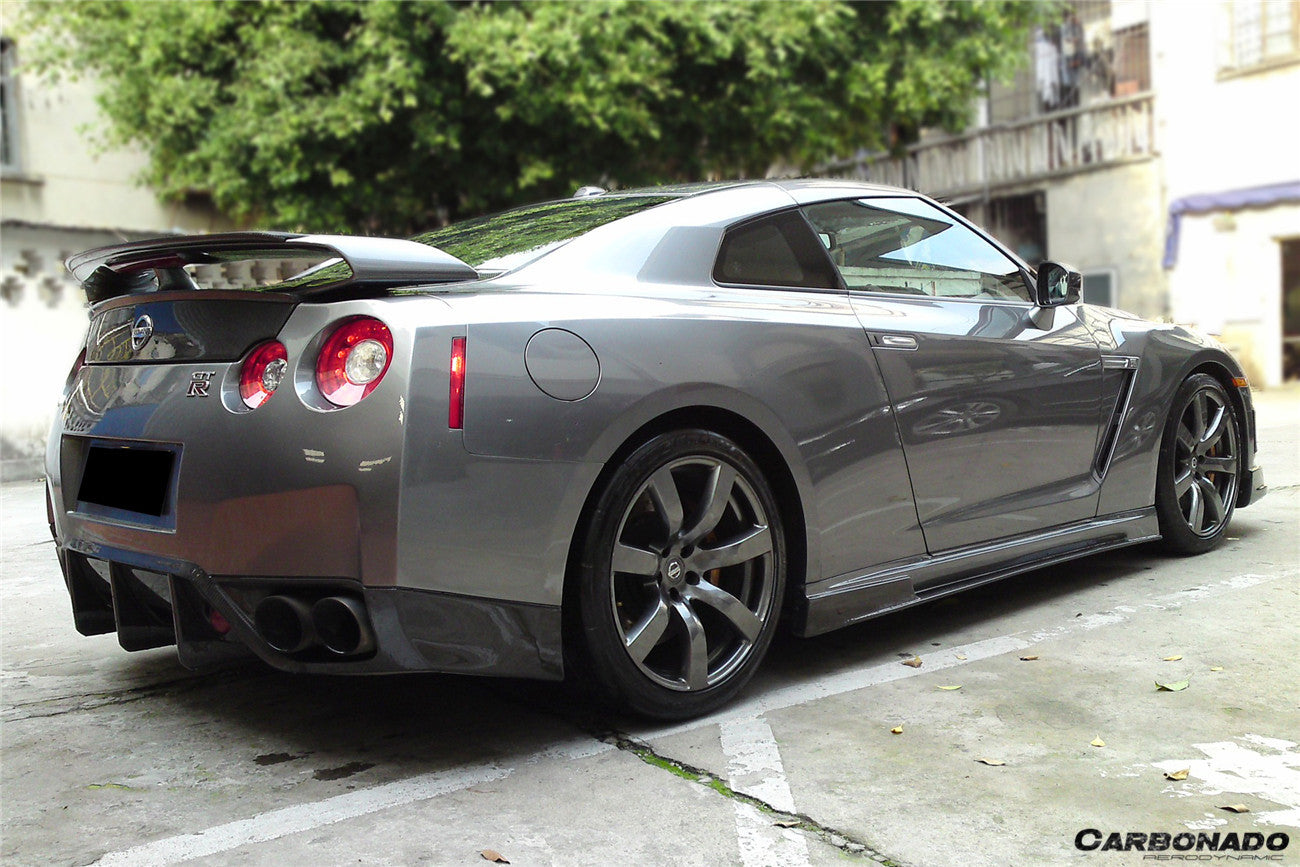 2008-2022 Nissan GTR R35 CBA/DBA/EBA BSE Style Side Skirts - Carbonado