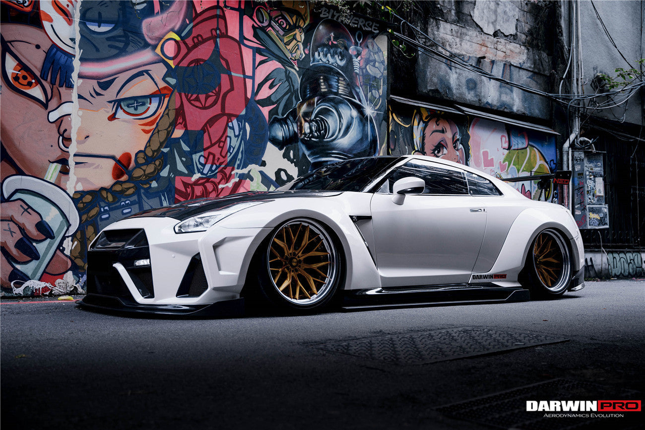 DarwinPRO 2008-2023 Nissan GTR R35 CBA DBA EBA BKSSII Style Partial Carbon Fiber Full Wide Body Kit - DarwinPRO Aerodynamics