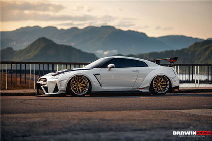 DarwinPRO 2008-2023 Nissan GTR R35 CBA DBA EBA BKSSII Style Partial Carbon Fiber Full Wide Body Kit - DarwinPRO Aerodynamics