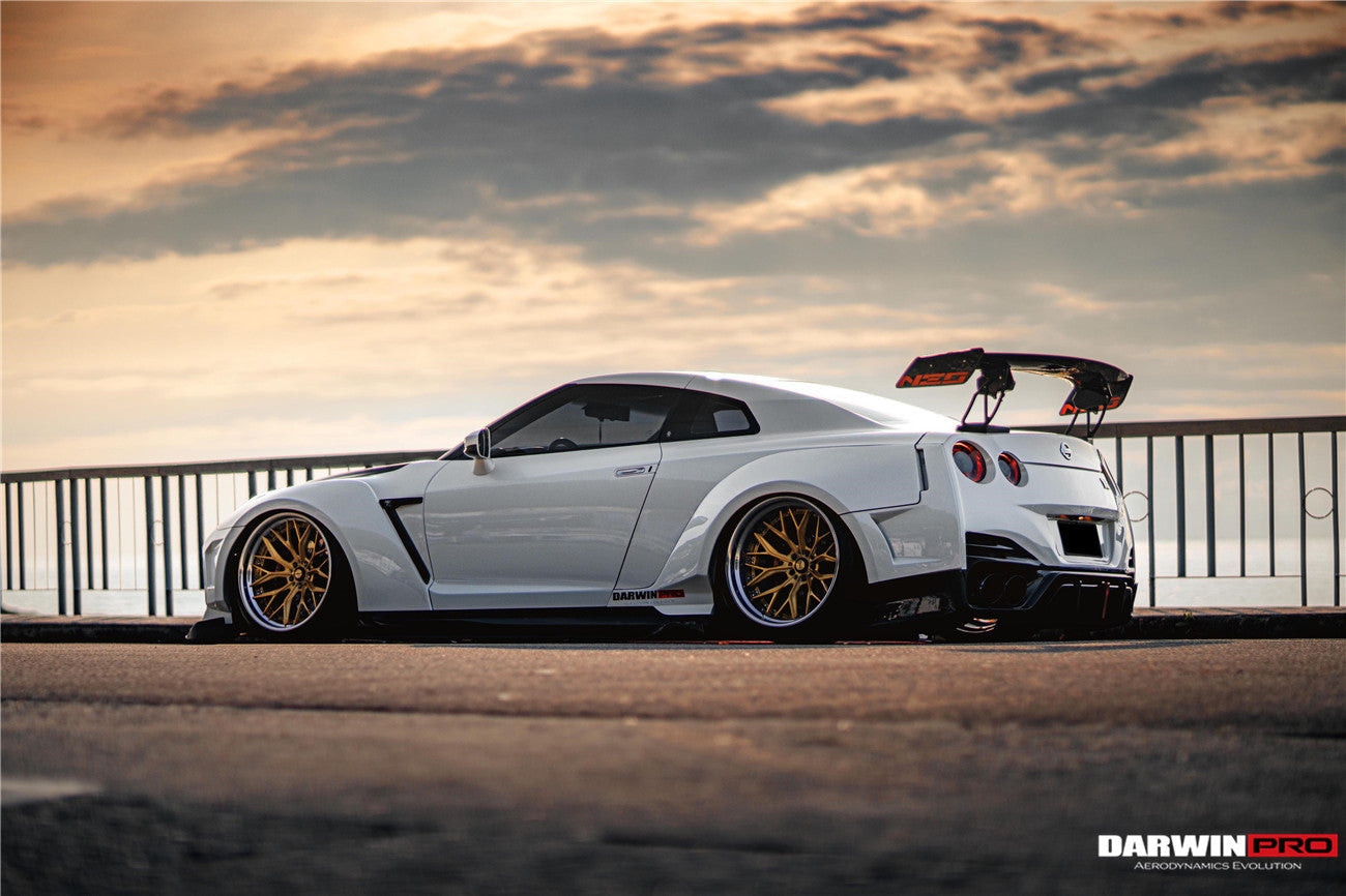DarwinPRO 2008-2023 Nissan GTR R35 CBA DBA EBA BKSSII Style Partial Carbon Fiber Full Wide Body Kit - DarwinPRO Aerodynamics