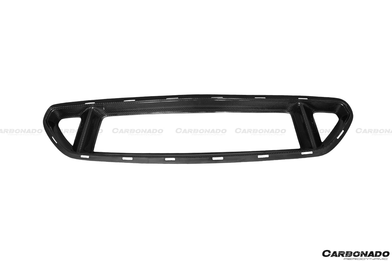 2014-2017 Ford Mustang TRU Style Carbon Fiber Front Bumper Up-Grill - Carbonado